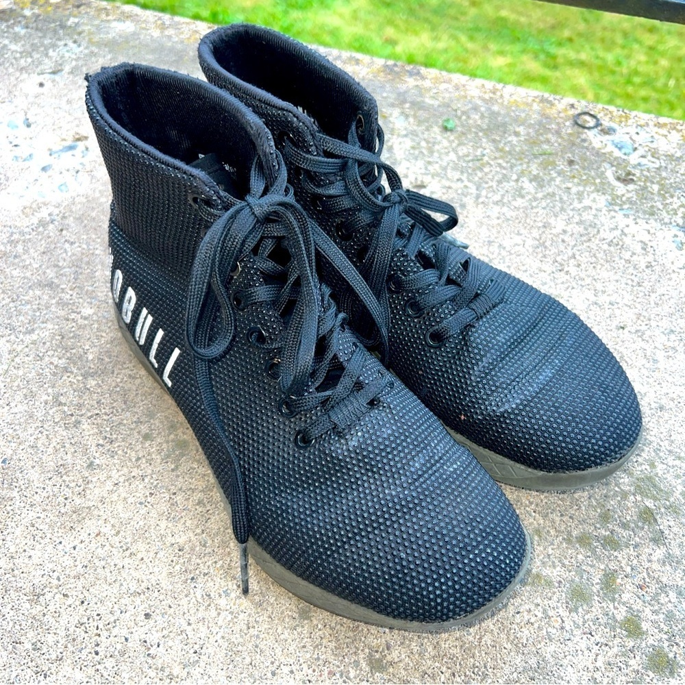 NOBULL Superfabric Men Size 7 Shoes Black High Top Training Athletic Sneakers